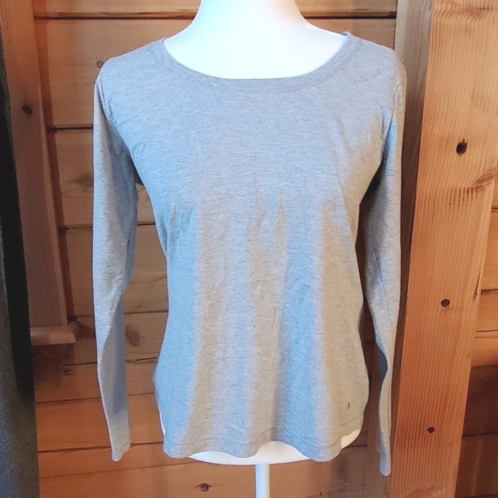 Champion Gray Long Sleeve T-Shirt Women's Size Medium